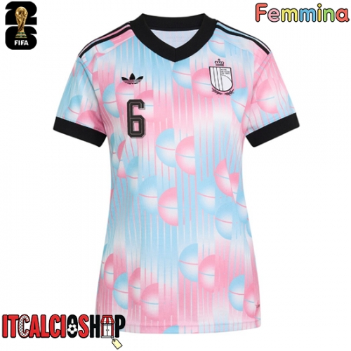 Belgio Axel Witsel #6 Seconda Maglia Femmina Mondiali 2026 Manica Corta